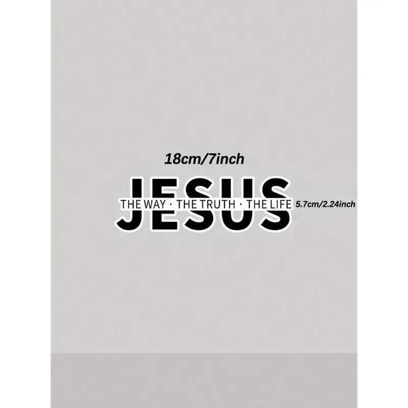 đ„Jesus-The Way The Truth The Life Christian Vinyl Decal Car Sticker