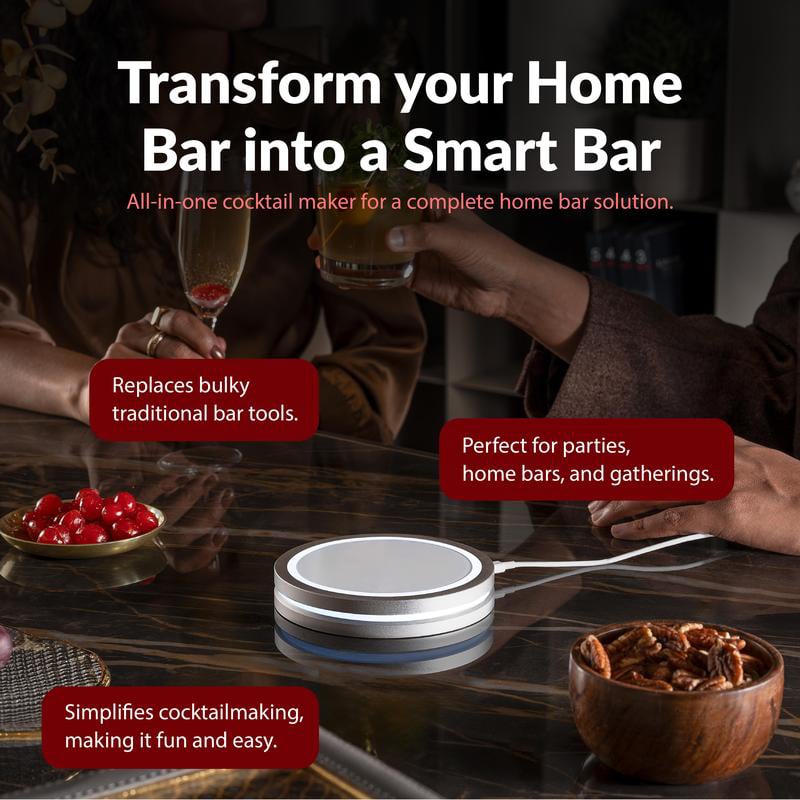 The Smart Coaster 2.0 | Effortless, Professional Cocktails at Home 💡🔒