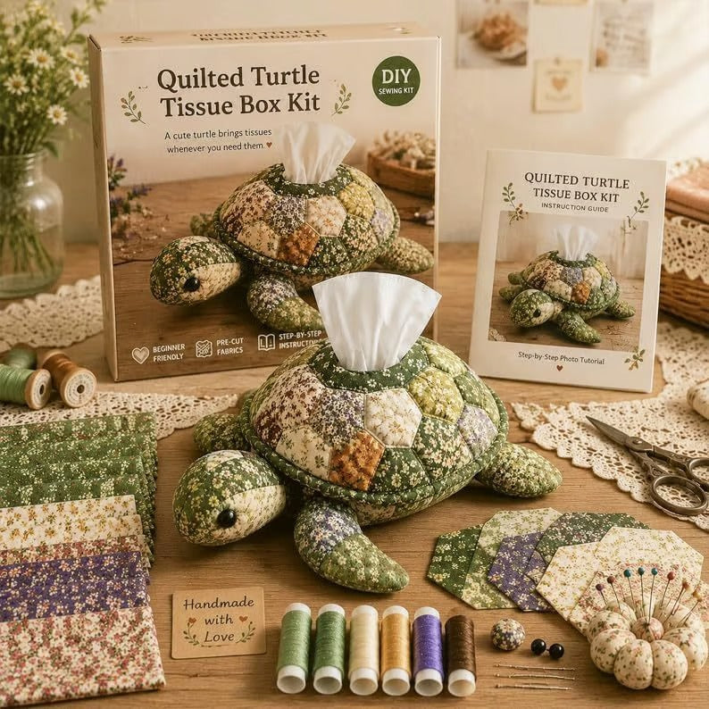 🧵 Vadderad näsduksask med havsdjur DIY-kit💖✨3% rabattkod: NOR3