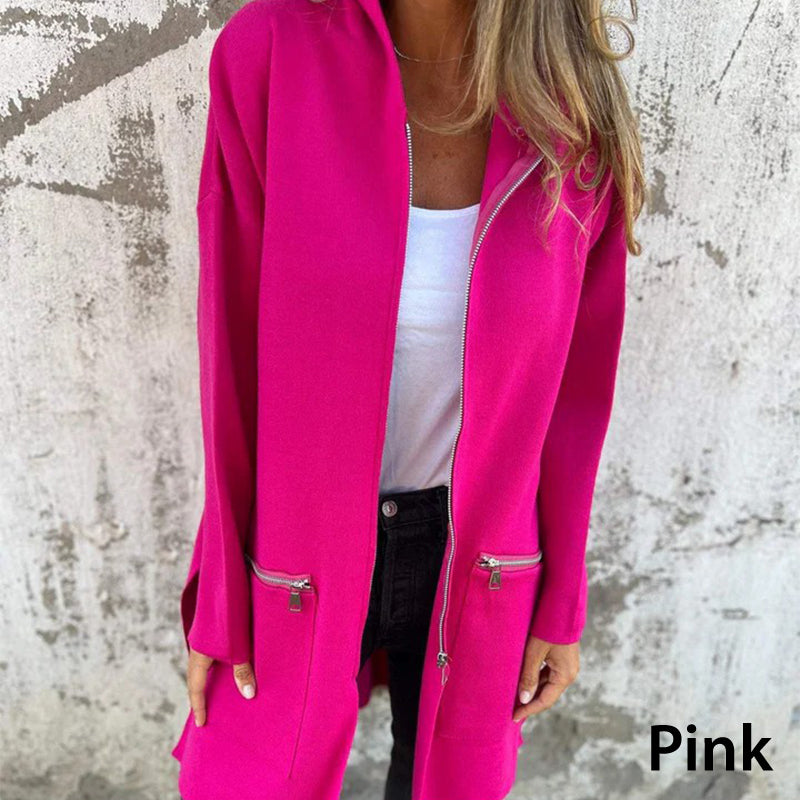 đSaisonale Förderung super niedrigen PreisđLĂ€ssige, modische Langarm-Sweatshirtjacke mit ReiĂverschluss und Kapuze
