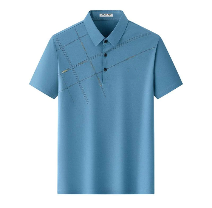 👕 50% RABATT! ⏳ Stretchskjorta i issilke för män – Sval, andningsbar & perfekt för sommaren – skrynkelfri och bekväm för jobb eller fritid ❄️