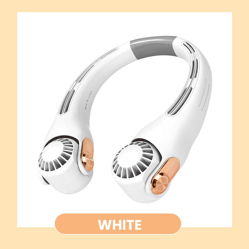 ❄️✨3% rabattkod: NOR3💐Neck luftkonditioneringsfläkt – Ultratyst, 360° roterande, 3 hastigheter. Handsfree-kylning, långt batteri. Sommarnödvändigt!