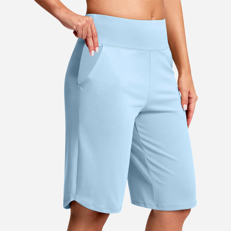 â°Sista dagens rea 49% RABATTđ„Dambermudashorts med fickor -đKnĂ€lĂ„nga atletiska lĂ„ngshorts för vardagsbruk