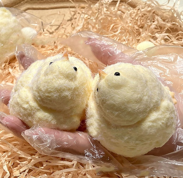 ❤️Handmade Ultra Soft Furry Chick Toy