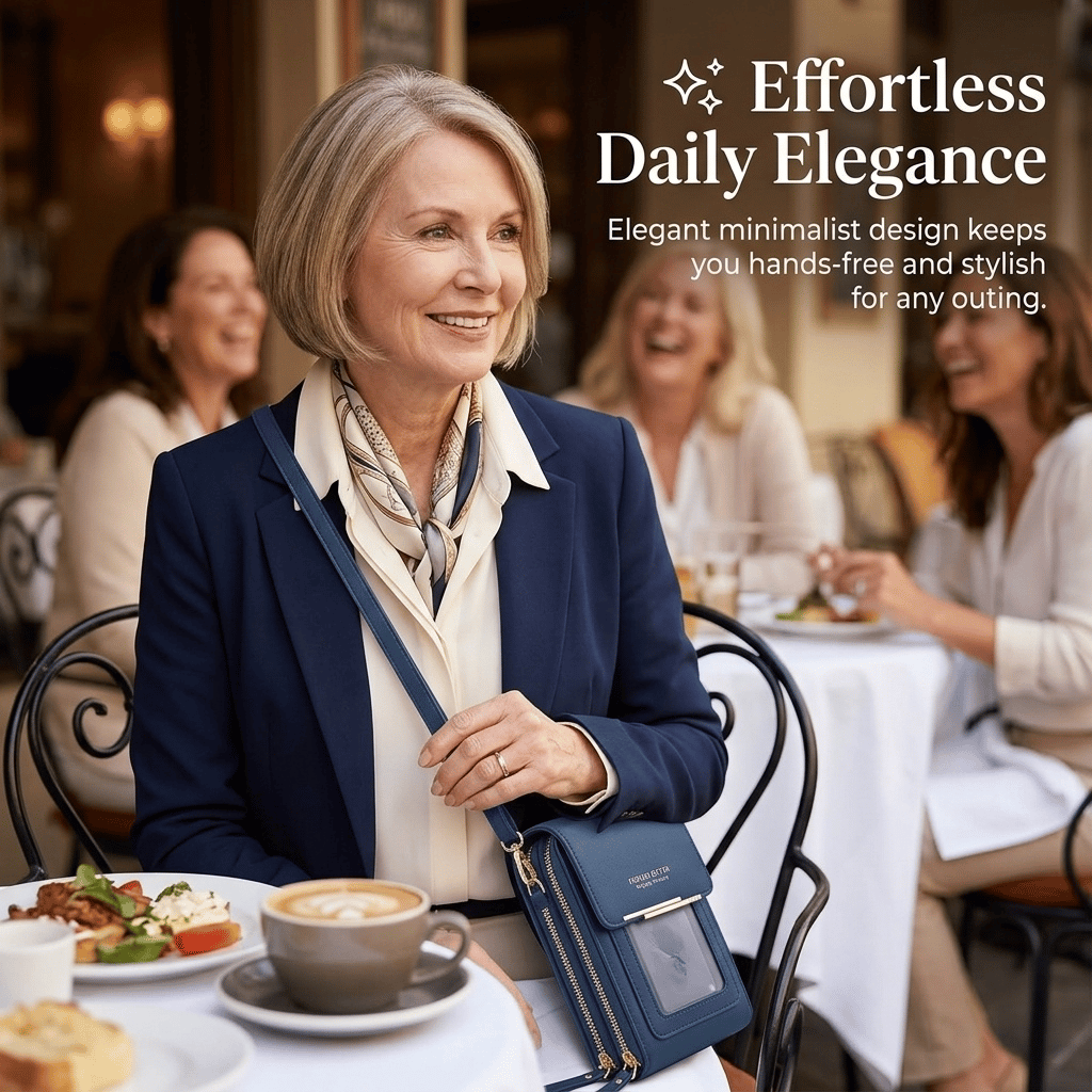 👜📱 Enkel och elegant crossbody-telefonplånbok med peekskärm för kvinnor✨3% rabattkod: NOR3