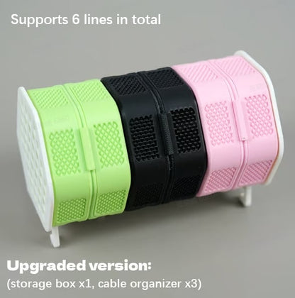 🔌3D Printed Portable Desktop Cable Organizer - Data Cable Storage