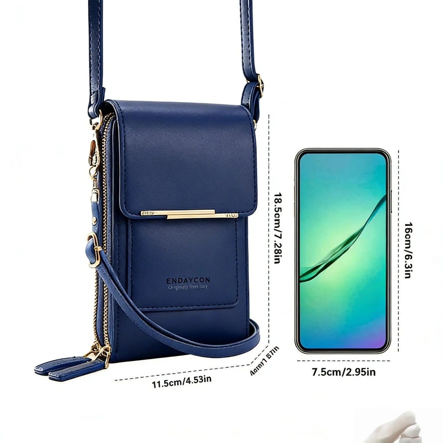👜📱 Enkel och elegant crossbody-telefonplånbok med peekskärm för kvinnor✨3% rabattkod: NOR3