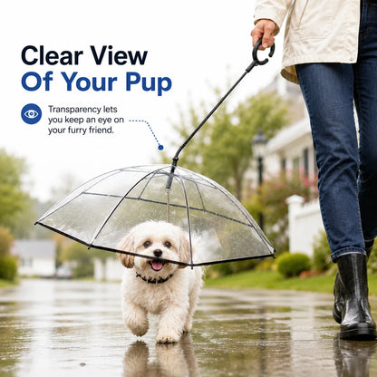 ☔ Transparent hundparaply för regniga promenader✨3% rabattkod: NOR3