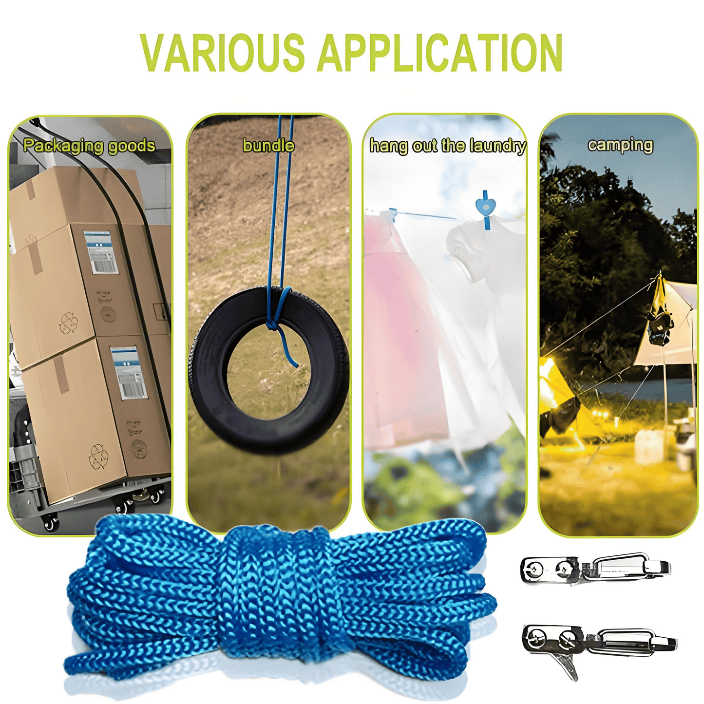 Retractable Buckle Rope -2026 New Rope Roller with Accessory Cord