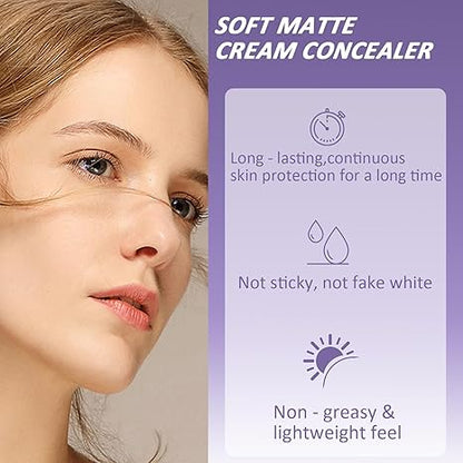 🔥 Sommarrea 🔥 Mjuk matt krämconcealer