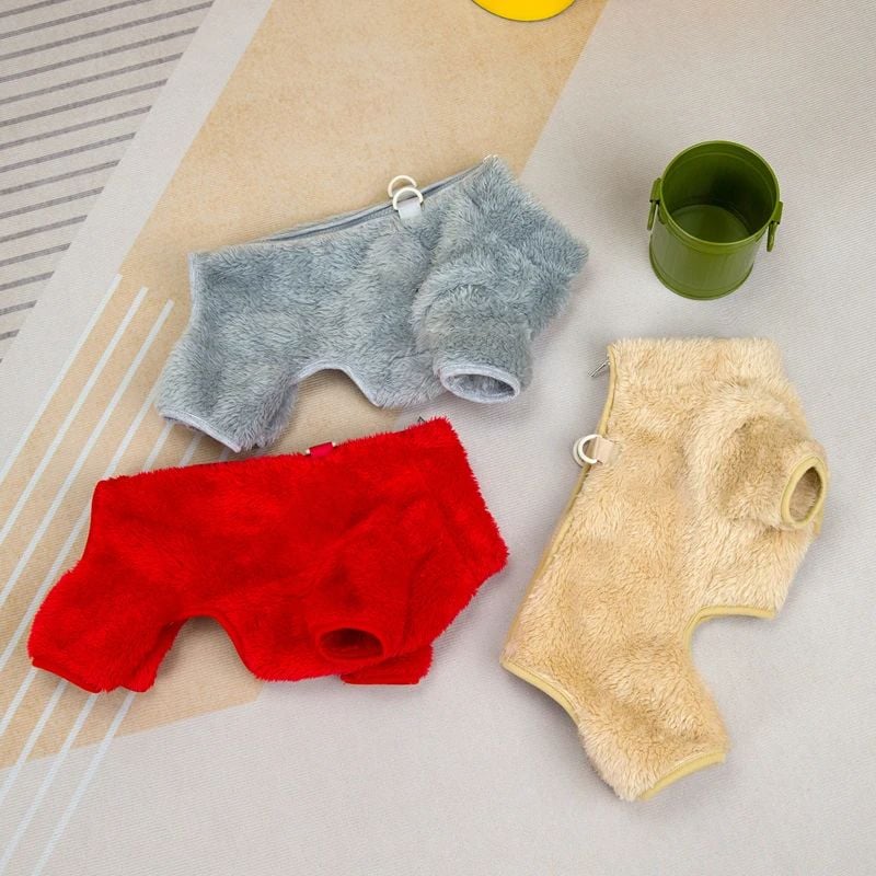 🐶Vinterhund jumpsuit med dragkedja bak/🐶Winter dog jumpsuit with zipper on the back