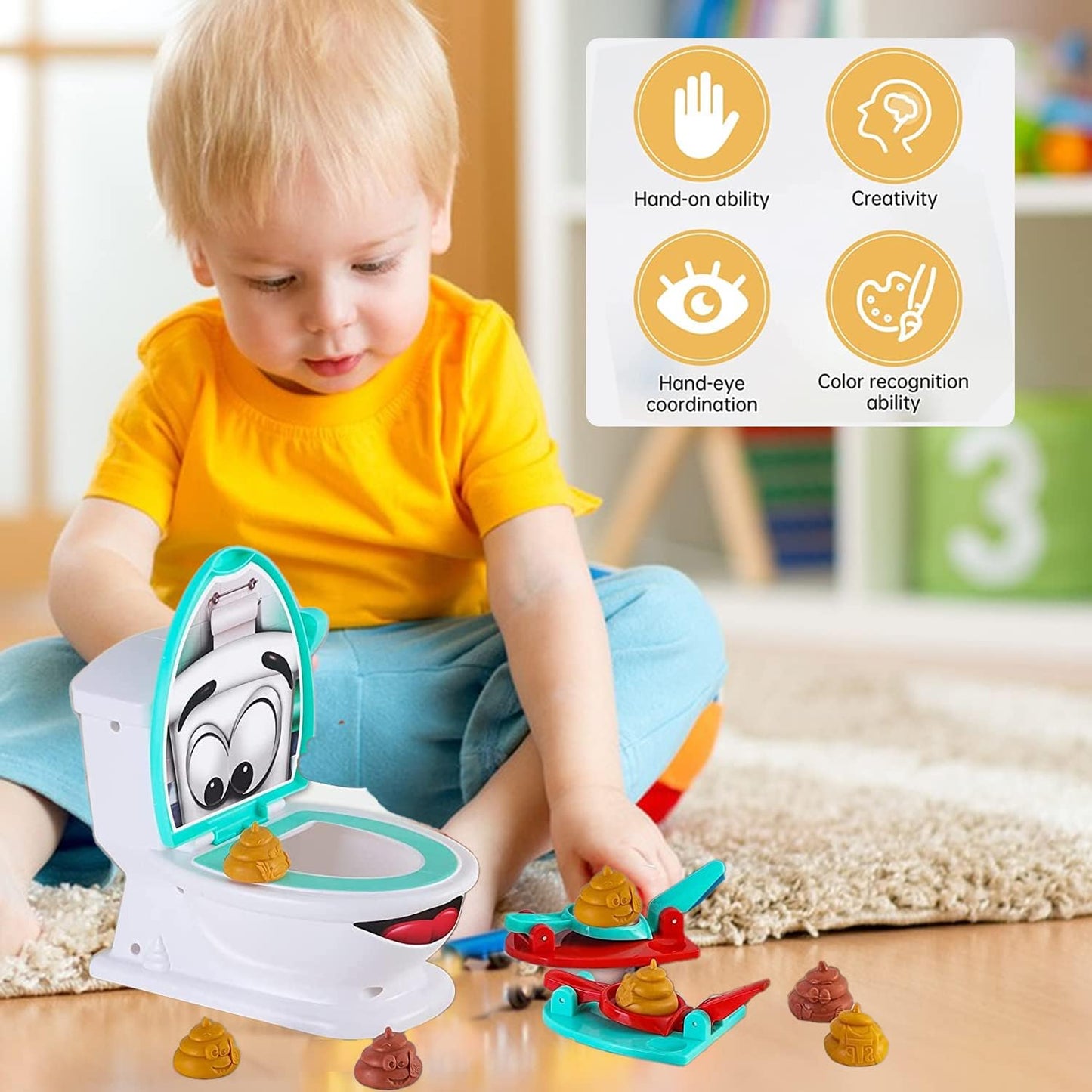 💩Interaktivt bajsskjutspel för familjenöje