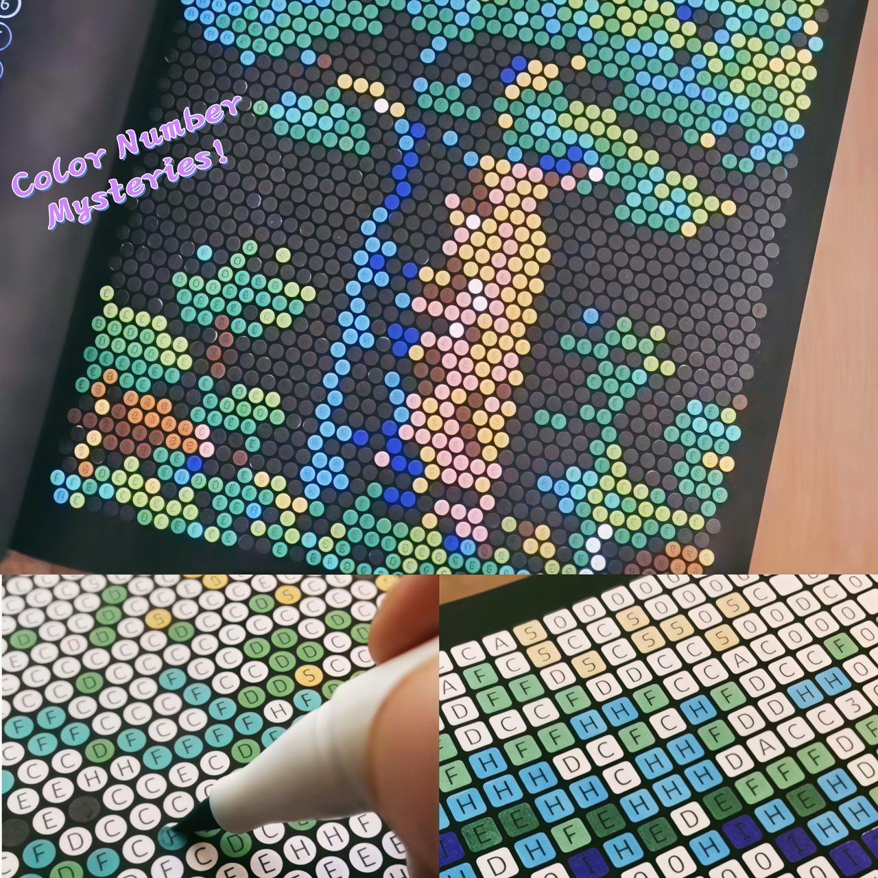 100 Color by Number Mysteries: A Coloring Book for Adults Relaxation and Wonder