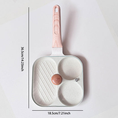 3-i-1-frukoststekpanna – Non-stick, jämn värmefördelning och tidsbesparande design