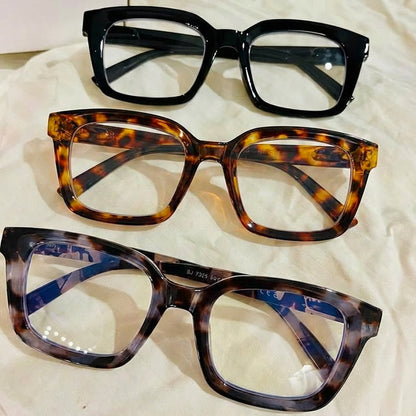 🔥Hot Sale-✨👓3 Pack Tortoiseshell Reading Glasses – Blue Light Blocking Oversized Square Readers