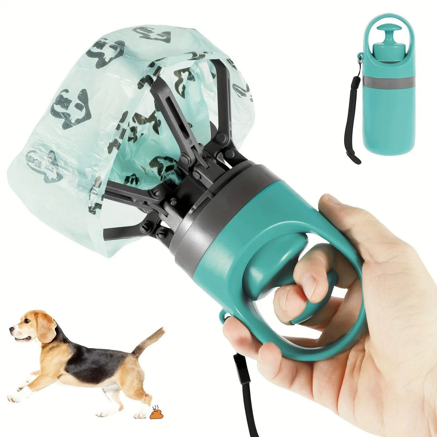 🎁SÄLJER SNABBT! 🐕 70 000+ SÅLDA - Bärbar bajsskopa med påsar