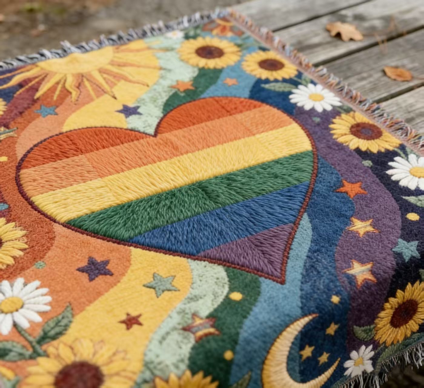 🏳️‍🌈Handgjord vävd Pride-filt | För tillhörighet, synlighet och oförskämd självuttryck