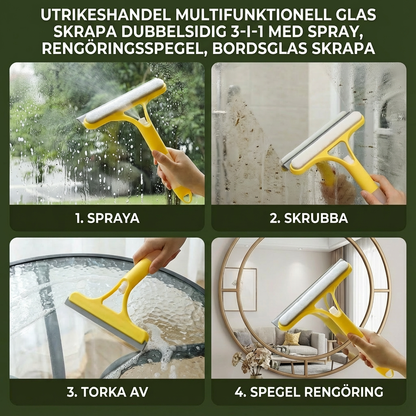 3-i-1 multifunktionell glasrengöringsstav