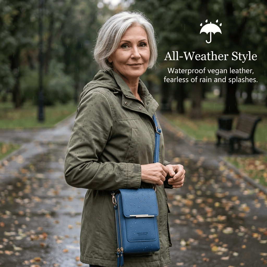👜📱 Enkel och elegant crossbody-telefonplånbok med peekskärm för kvinnor✨3% rabattkod: NOR3