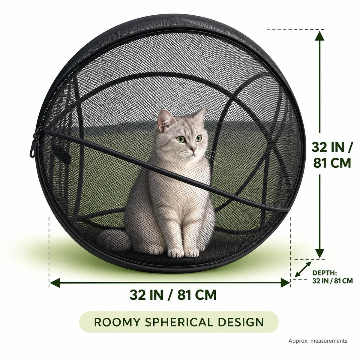 🐱 Pop-Up utomhuslekhage för katt — Låt katten utforska fritt, men säkert | Bärbart nättillflyktsställe för bakgård och resa✨3% rabattkod: NOR3