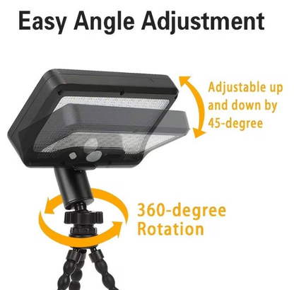 🌞 Solcellsdriven LED-remsa med bläckfiskformat fäste – Smart rörelsesensor, lämplig för utomhusbruk! 💡
