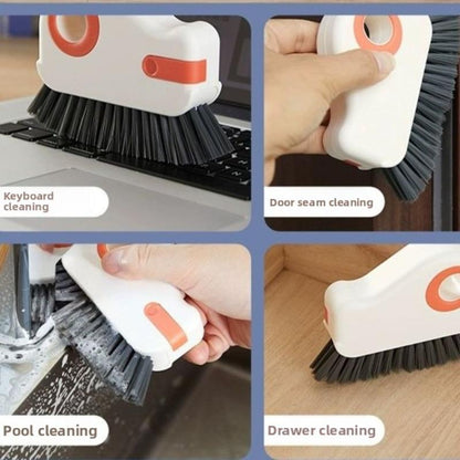 🔥Fönsterskenrengöringsborste Avtagbar dörrtröskel- och fönsterbrädeskrubber, glashörnrengörare, hållbar plastlistgaprengörare för vardagsrum, sovrum, kök