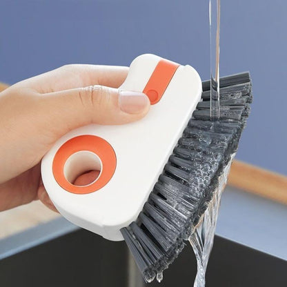 🔥Fönsterskenrengöringsborste Avtagbar dörrtröskel- och fönsterbrädeskrubber, glashörnrengörare, hållbar plastlistgaprengörare för vardagsrum, sovrum, kök