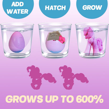 6-Pack Hatching Growing Unicorn Eggs for Boys & Girls, Birthday Easter Basket Stuffers Crafts Gift
