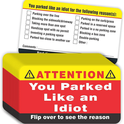 You Parked Like an Id10t Cards