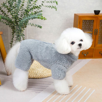 🐶Vinterhund jumpsuit med dragkedja bak/🐶Winter dog jumpsuit with zipper on the back