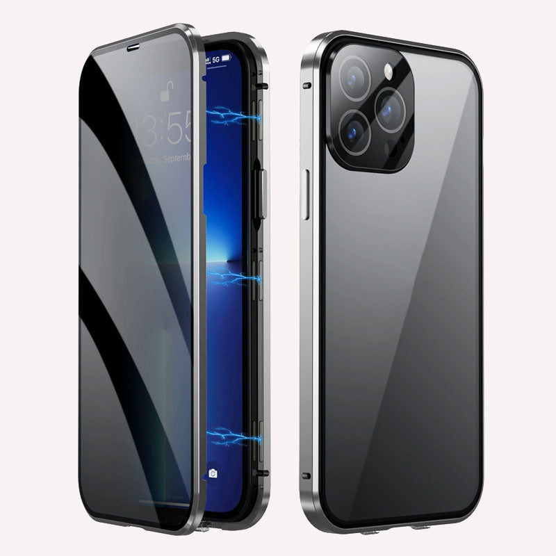 Dubbelsidigt magnetiskt anti-kipling mobilskal