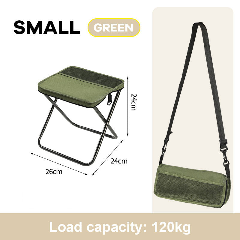 Hopfällbar ryggsäckspall