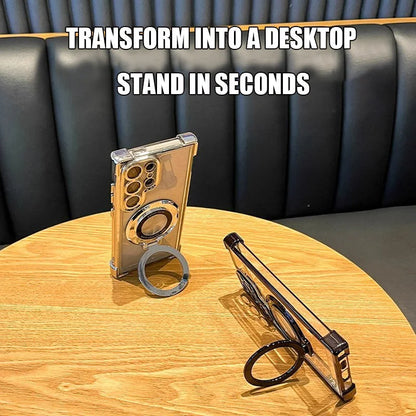 Galvaniserat magnetiskt stativ Mobilskal för Samsung