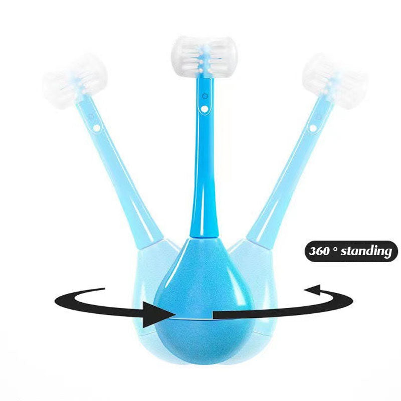 🔥Superdeal! 35% Rabatt! – Tandsborste för Barn med 3 Sidor – Effektiv & Skonsam Rengöring
