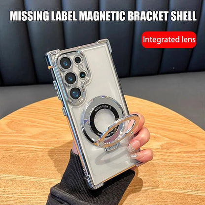 Galvaniserat magnetiskt stativ Mobilskal för Samsung