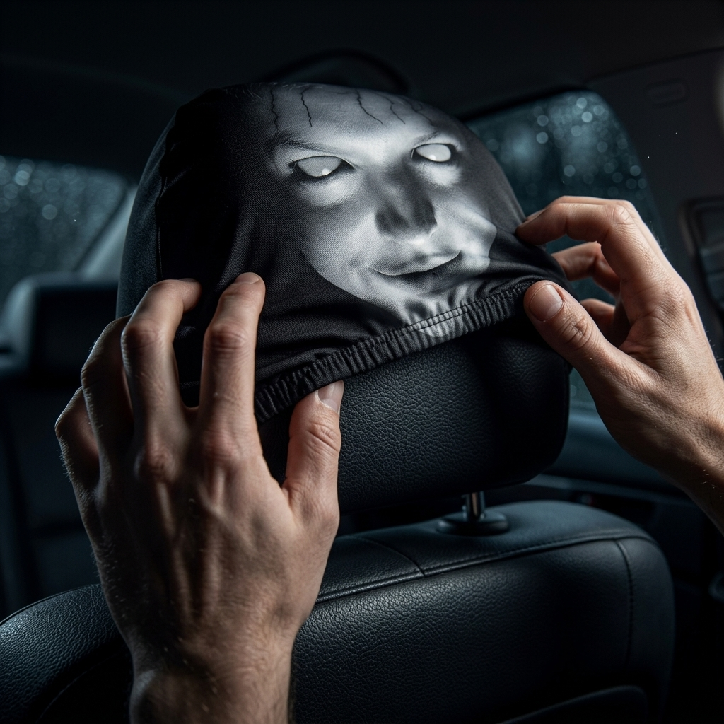 😆 Roliga tecknade nackstödsskydd till bilen