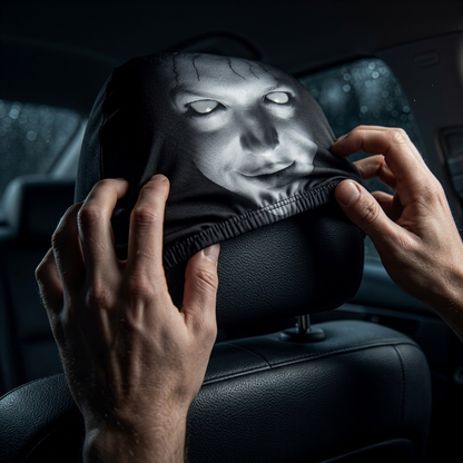 😆 Roliga tecknade nackstödsskydd till bilen