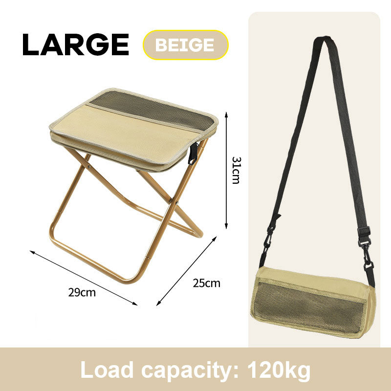 Hopfällbar ryggsäckspall