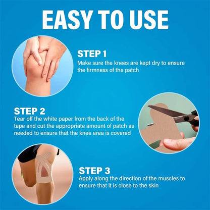 Knäskydd för sport | Andningsbara och vattentäta förskurna tejper]