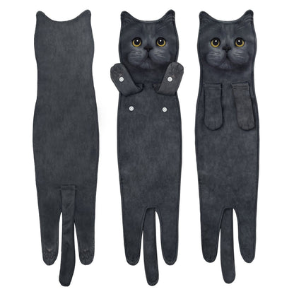 🎁  Funny Cat Hand Towels