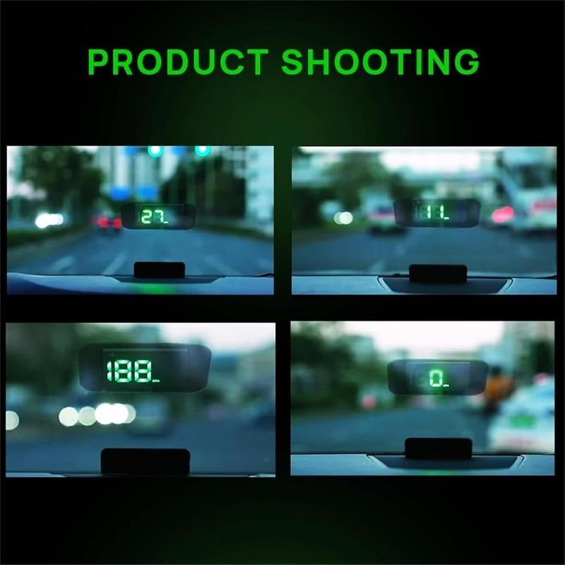 🚗 Head-Up Display Bil GPS Digital Hastighetsmätare – HUD för Bilar, Lastbilar och Motorcyklar
