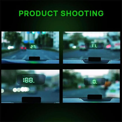 🚗 Head-Up Display Bil GPS Digital Hastighetsmätare – HUD för Bilar, Lastbilar och Motorcyklar
