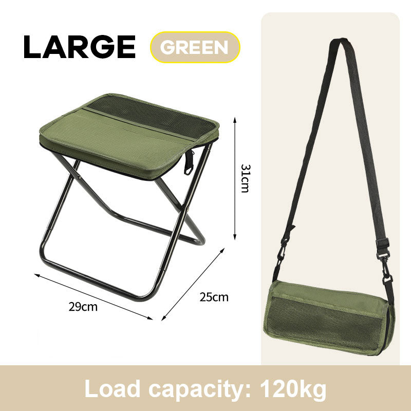 Hopfällbar ryggsäckspall