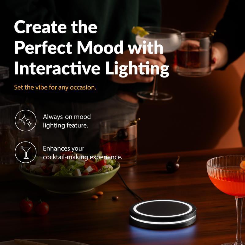 The Smart Coaster 2.0 | Effortless, Professional Cocktails at Home 💡🔒