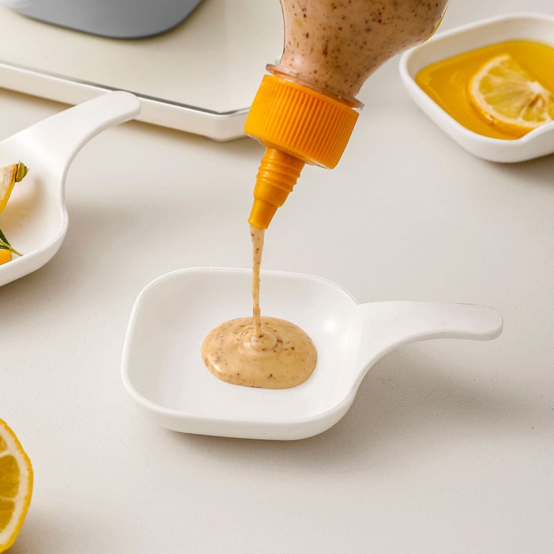 🏆Flash Sale⚡ 50K+ SOLD! Almost Gone-💥Dipping Sauce Plate & Holder Set,Best Gifts