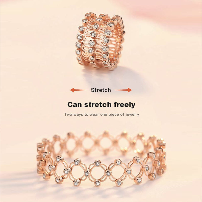 2 i 1 Justerbar magnetisk terapi transformerande armband ring