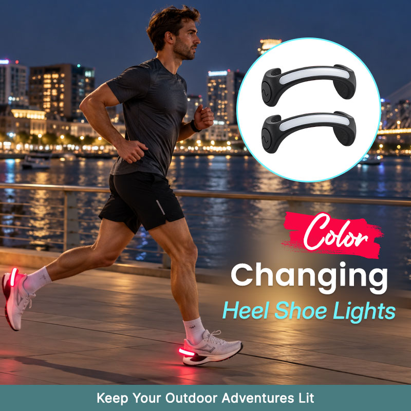 ✨LED-hälbelysning för skor – synlighetsljus för löpning och promenader
