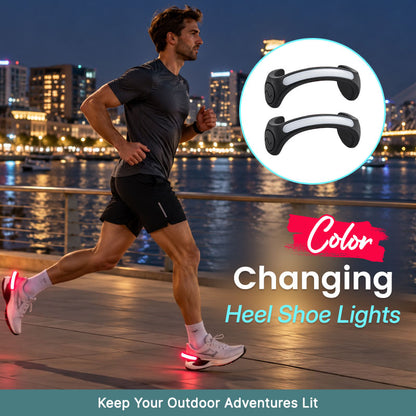✨LED-hälbelysning för skor – synlighetsljus för löpning och promenader