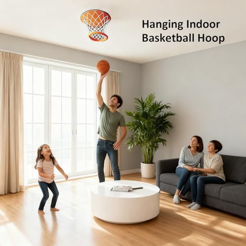 🔥 Hanging Indoor Basketball Hoop