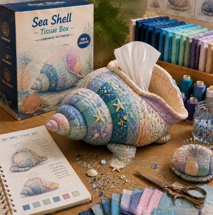 🧵 Vadderad näsduksask med havsdjur DIY-kit💖✨3% rabattkod: NOR3